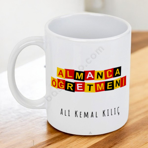 Almanca Öğretmenine Hediye Kupa online tasarla