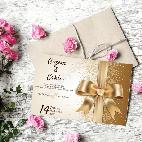 Altın Kurdeleli online tasarla