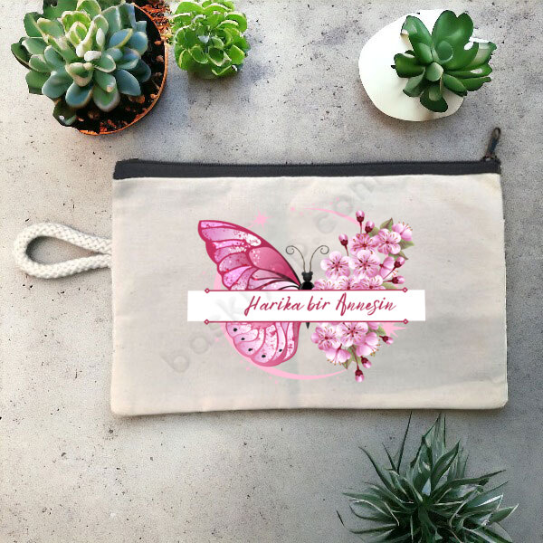 Anneler Günü Tasarımlı Bez Kalemlik online tasarla