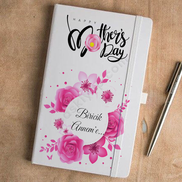 Anneler Gününe Özel Tarihsiz Beyaz Ajanda online tasarla