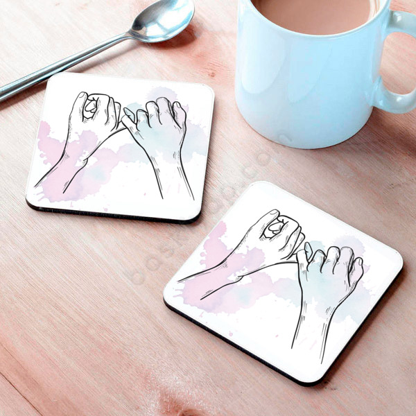 Arkadaş Özel Tasarımlı Bardak Altlığı online tasarla