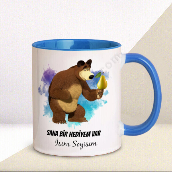 Armut Ayı Baskılı Kupa Bardak online tasarla