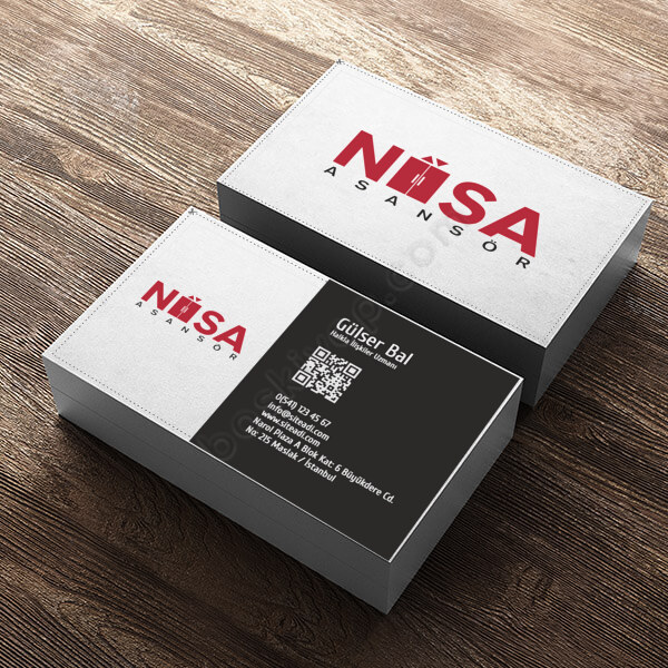 Asansör Firması Kurumsal Kartvizit Kendin Tasarla online tasarla