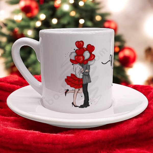 Aşk Tasarımlı Kahve Fincanı online tasarla