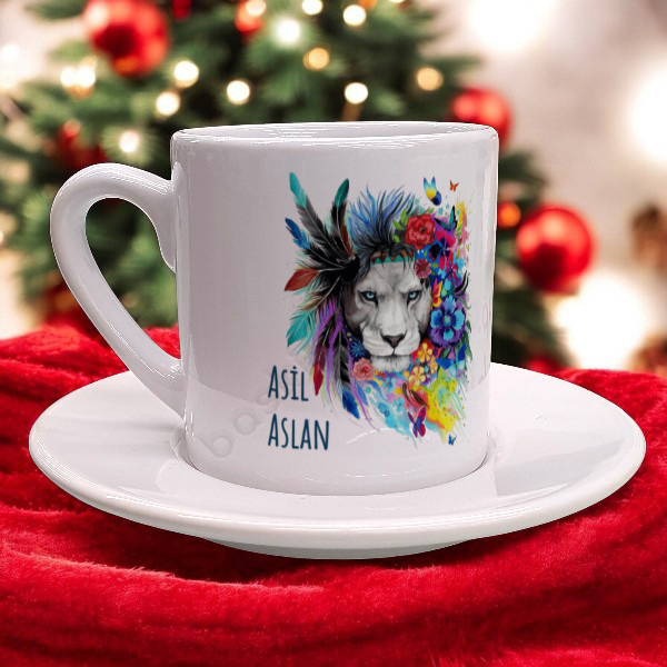 Aslan Tasarımlı Türk Kahvesi Fincan online tasarla