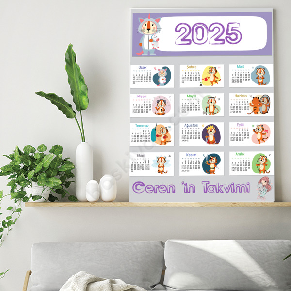 Aslanlı Çocuk 2023 Takvimi online tasarla