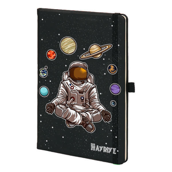 Astronot Desenli Ajandan online tasarla