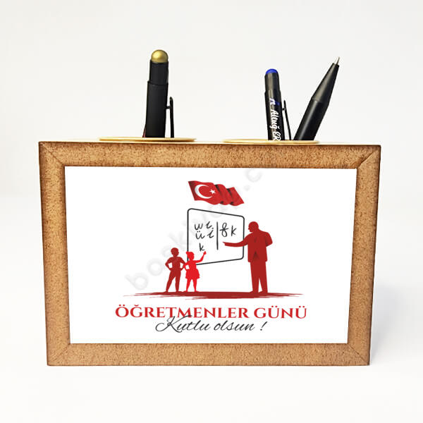 Atatürk Baskılı Öğretmenler Günü Kalemlik online tasarla