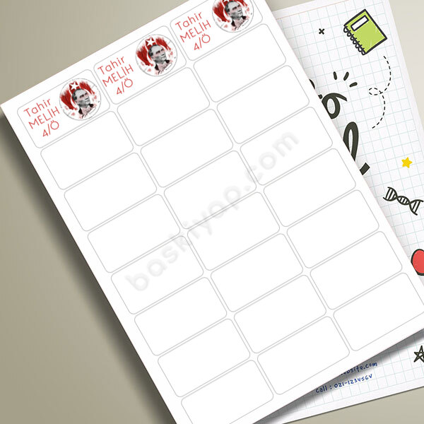 Atatürk Okul Etiketi online tasarla