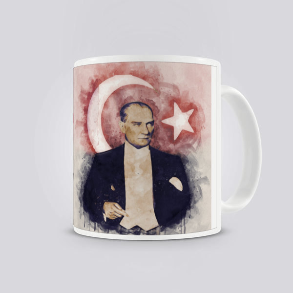 Atatürk Portre Baskılı Kupa Bardak online tasarla
