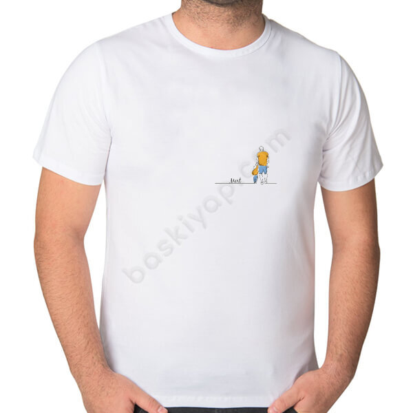Baba Evlat Beyaz Erkek Tişört online tasarla