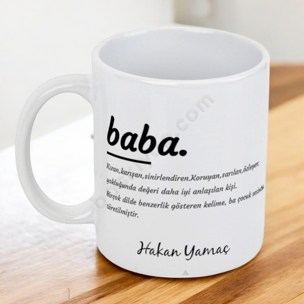 Baba Kelime Anlamı Kupa Bardak online tasarla