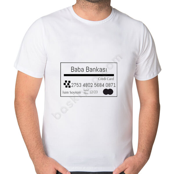 Babalar Günü Esprili Beyaz Erkek Tişört online tasarla