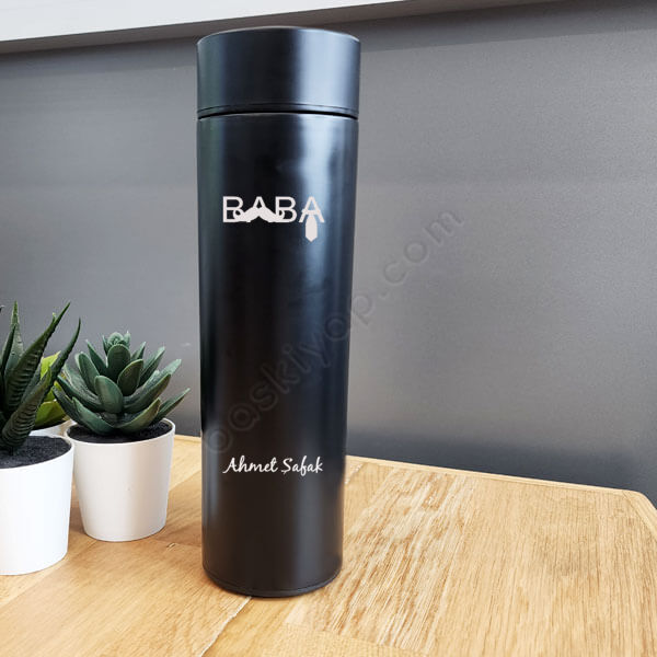 Babalar Gününe Özel Dijital Göstergeli Termos online tasarla