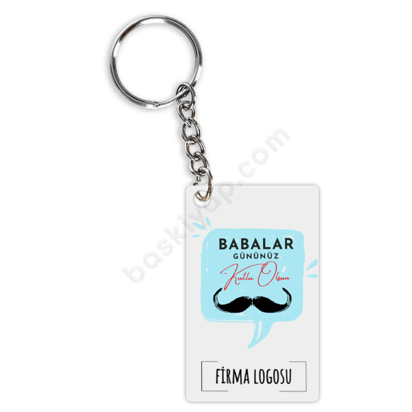 Babalar İçin Oval Dikdörtgen Şekilli Akrilik Pleksi Anahtarl online tasarla