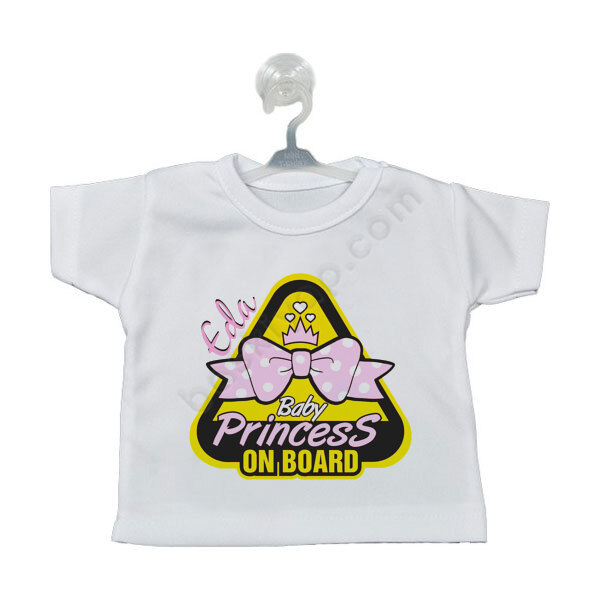 Baby Princess On Board Tasarımlı Araba Süsü online tasarla