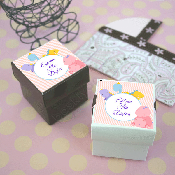 Efenin İlk Dişleri Tasarımlı Baby Shower Etiket online tasarla