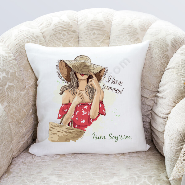 Bahar Kadını 5 Tasarım Yastık online tasarla