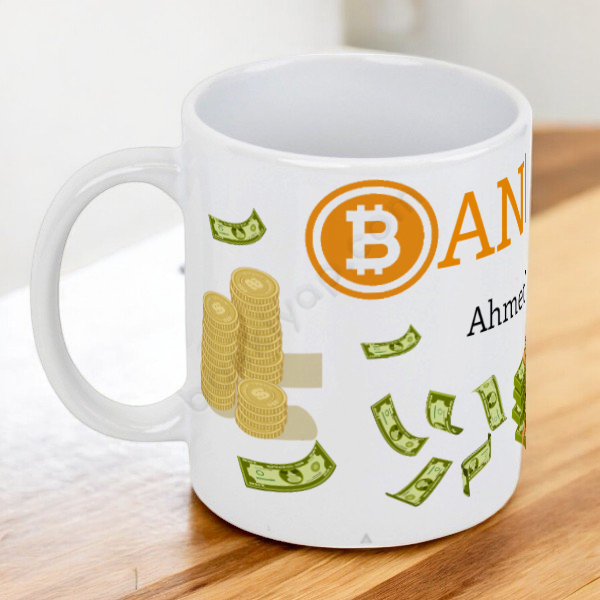 Bankacılara Özel Tasarımlı Kupa Bardak online tasarla