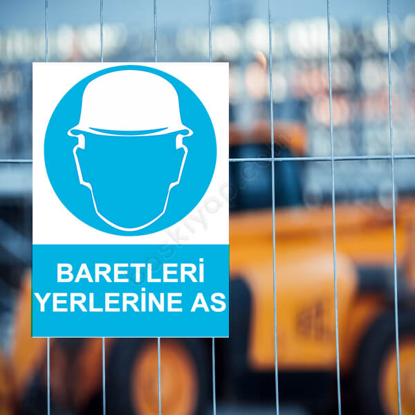 Baretleri Yerlerine As Etiketi online tasarla