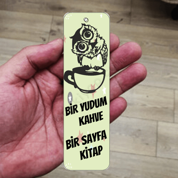 Baykuşul Metal Kitap Ayracı online tasarla