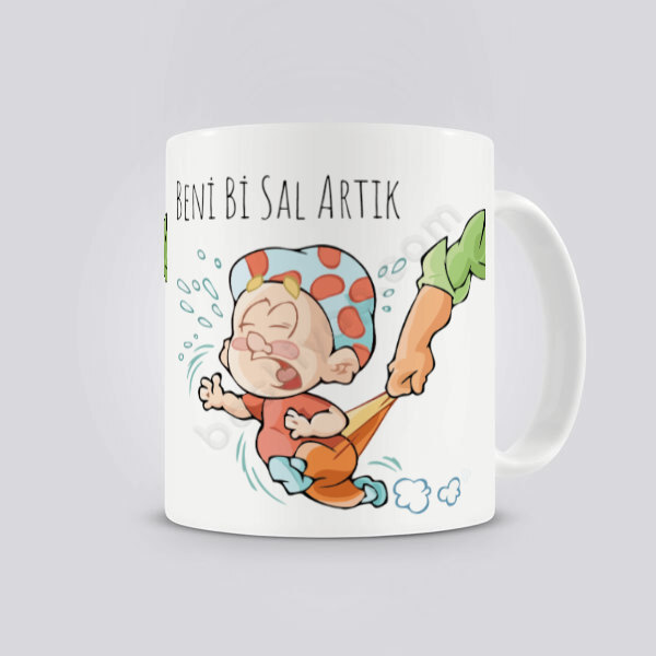 Beni Bi Sal Artık Tasarımlı Kendin Tasarla Baskılı Kupa online tasarla