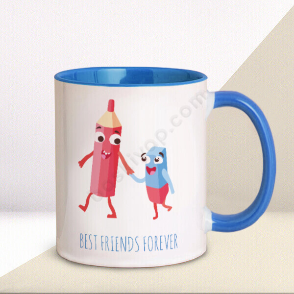 Best Friends Tasarımlı  Mavi Kupa online tasarla