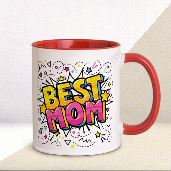 Best Mom Kırmızı Kupa Bardak online tasarla