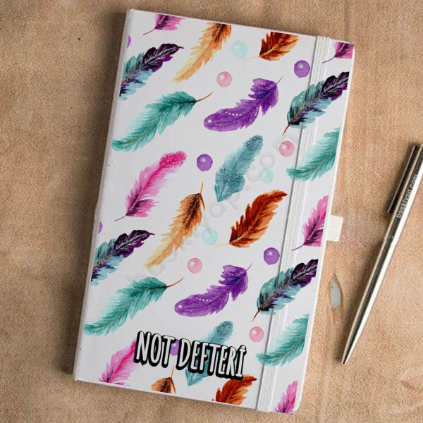 Tüy Fonlu Beyaz Ajanda online tasarla