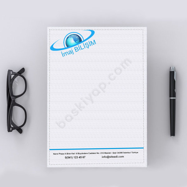 Bilişim Tasarımlı Antetli Kağıt online tasarla