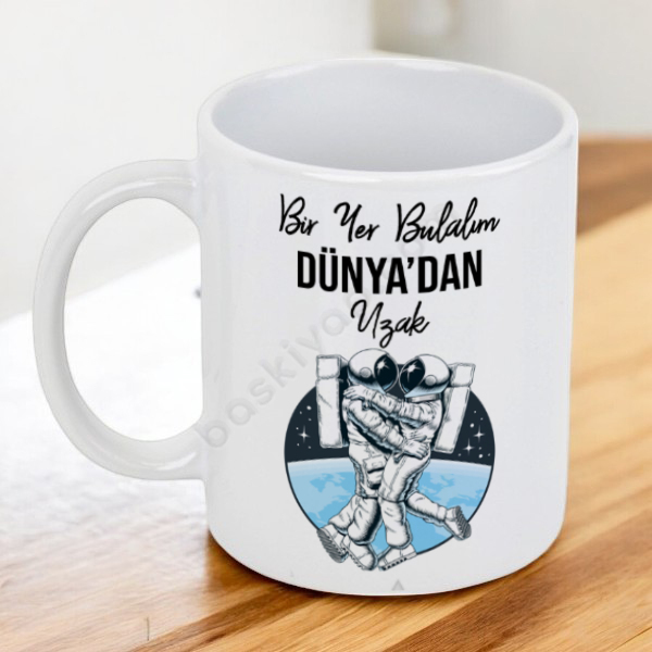Bir Yer Bulalım Tasarım Baskılı Kupa online tasarla
