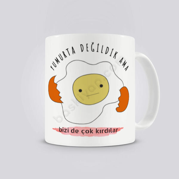 Biz De Çok Kırıldık Tasarım Kupa online tasarla