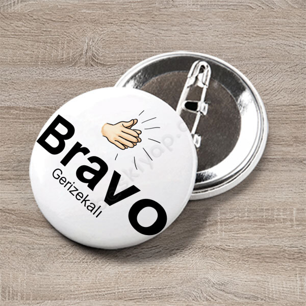 Bizde Yanlış Olmaz Temalı Buton Rozet online tasarla