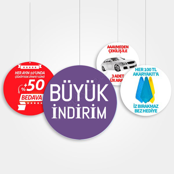 Büyük İndirim Dönkart Tasarımı online tasarla