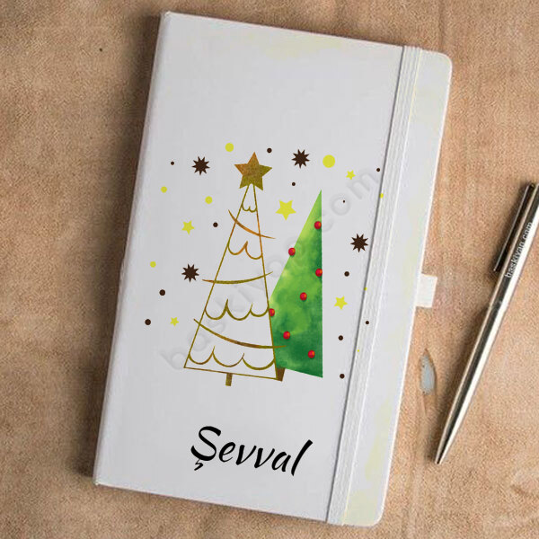 Çam Ağacı Tasarımlı Baskılı Ajanda online tasarla