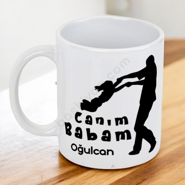 Canım Babam Tasarım Baskılı Kupa online tasarla
