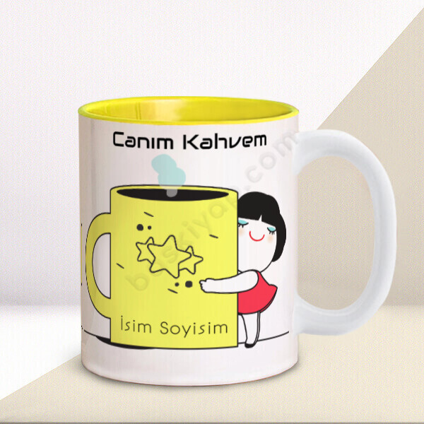 Canım Kahvem Tasarımlı Baskılı Kupa online tasarla
