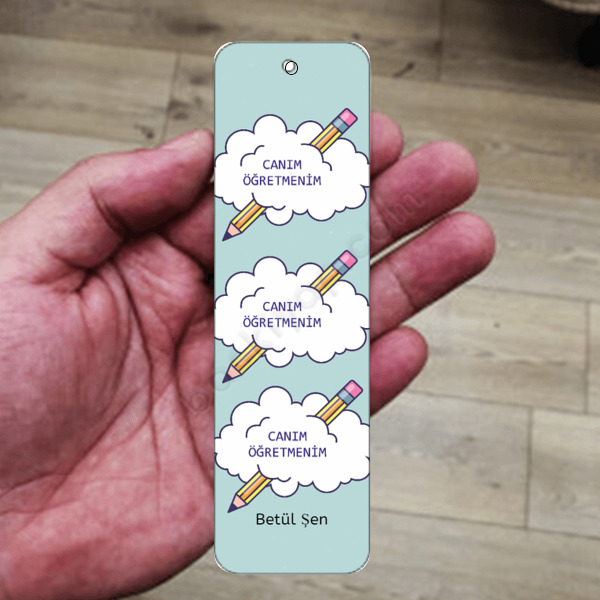 Canım Öğretmenim Tasarımlı Kitap Ayracı online tasarla