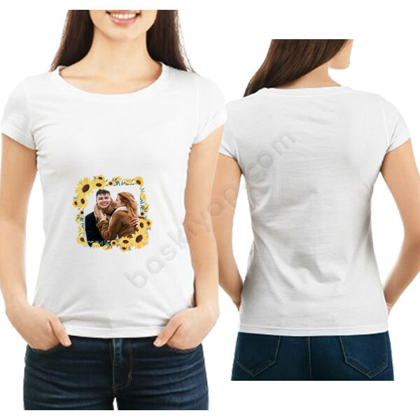 Çerçeveli Sevgiliye Özel Tişört online tasarla