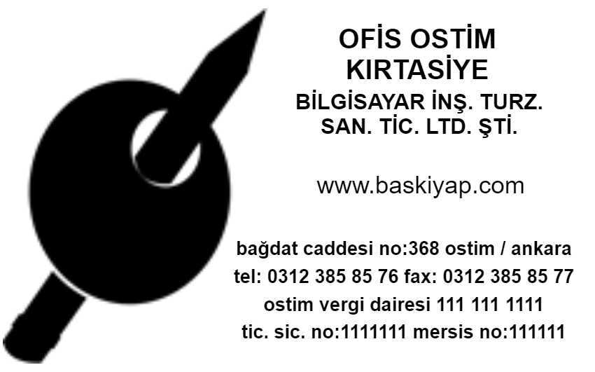 Çerçevesiz Firma Kaşesi online tasarla