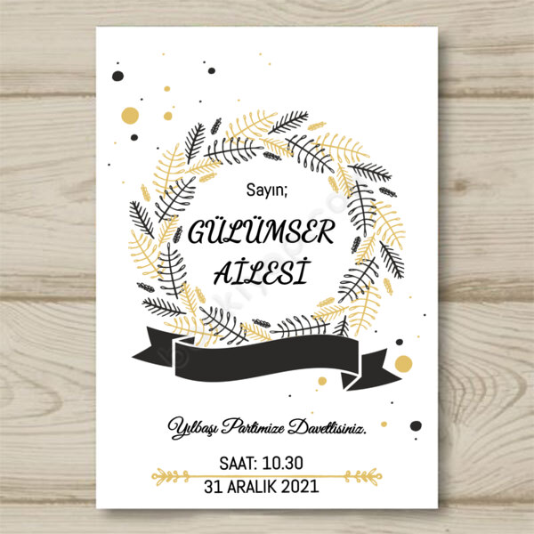 Çiçek Çerçeveli Davetiye 10X15 online tasarla