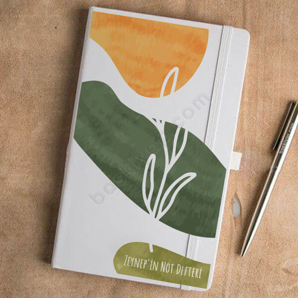 Çicek Desenli Ajanda online tasarla