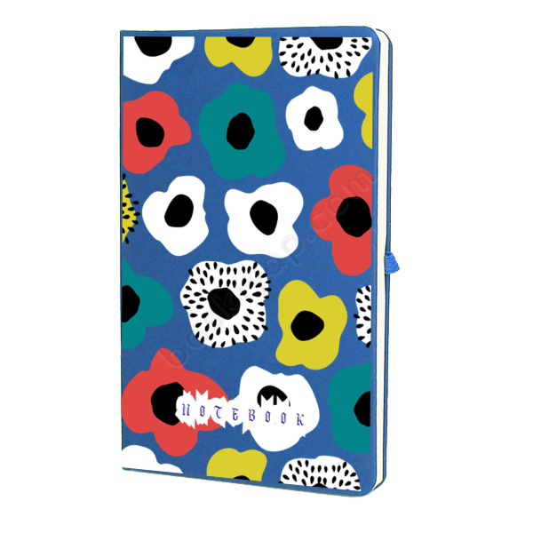 Çiçek Desenli Mavi Ajanda online tasarla