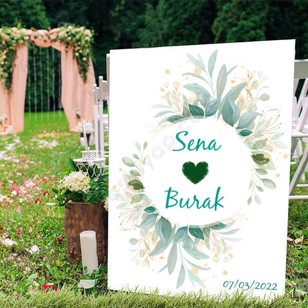 Çicek Desenli Pano online tasarla