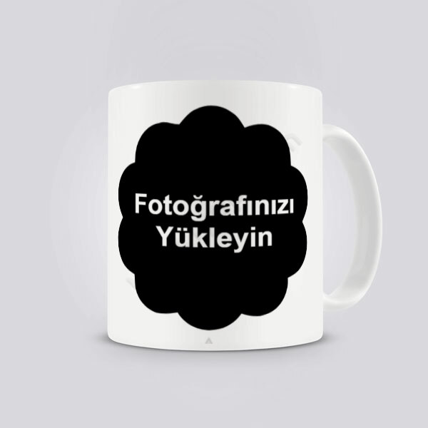 Çiçek Şekilli Kişiye Özel Kupa Bardak online tasarla