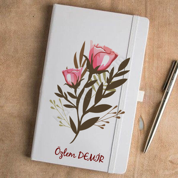 Çiçek Tasarımlı Ajanda online tasarla