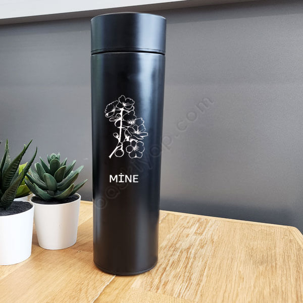 Çiçek Tasarımlı Termos online tasarla