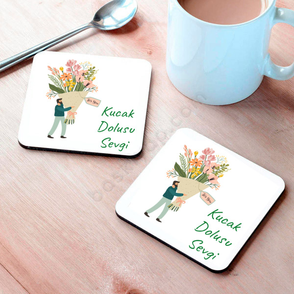 Çicekli Bradak Altlığı online tasarla