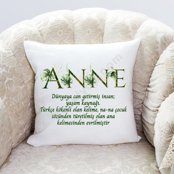 Çiçekli Harfler-Anne online tasarla