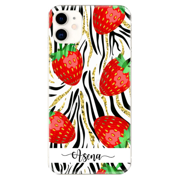 Çilek Tasarımlı İphone 11 Telefon Kılıfı online tasarla